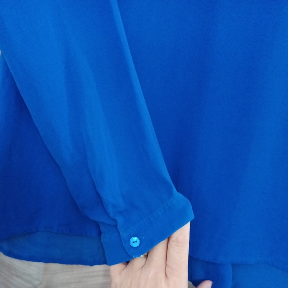 Vince Silk Dressy Blouse Small - Picture 4 of 6